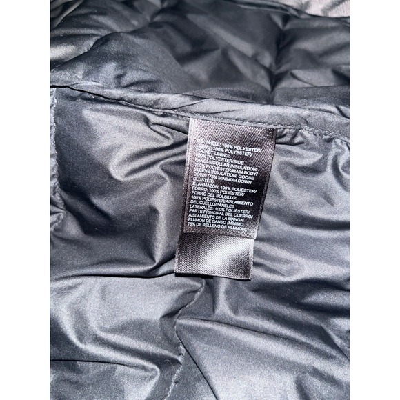 The North Face Black 550 Fill Down Puffer Jacket Girls Size M 10 12 - Picture 4 of 6